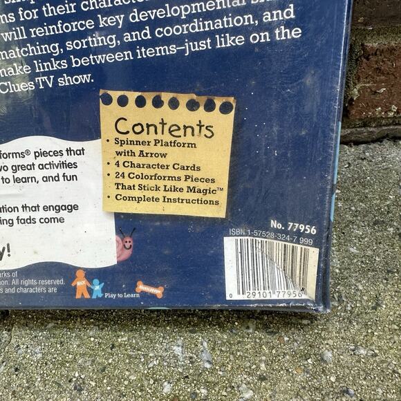 VTG Blue’s Clues Party Time Game 1998 Nick Jr Ages 3+ 2-4 Players SEALED - Picture 3 of 7